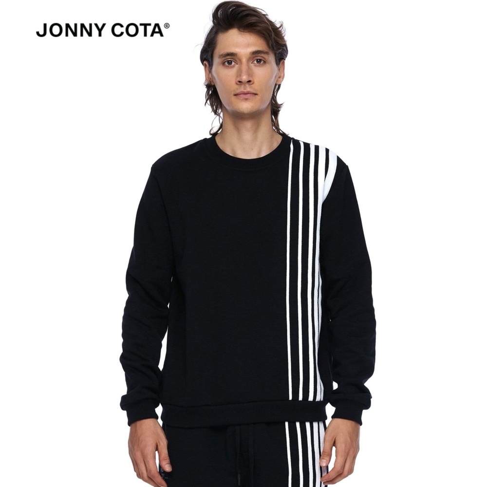 Jonny Cota Gradient Stripe Pullover Sweatshirt In… - image 1